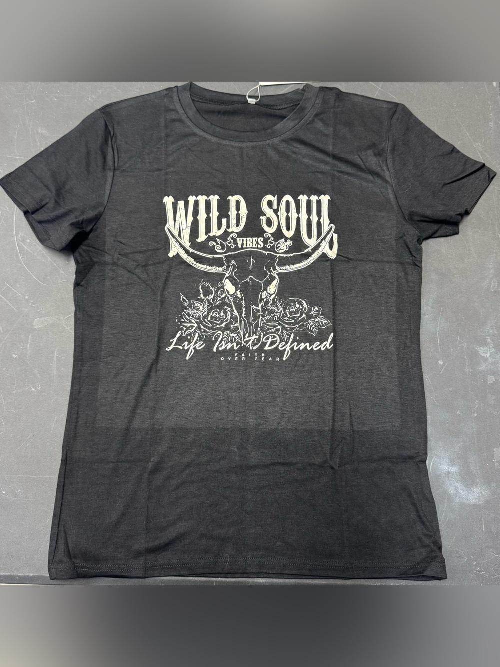 Rosa Clothing Western Vintage Wild Soul Graphic T-Shirt Small New